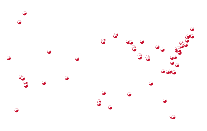 NKR center locations across the USA
